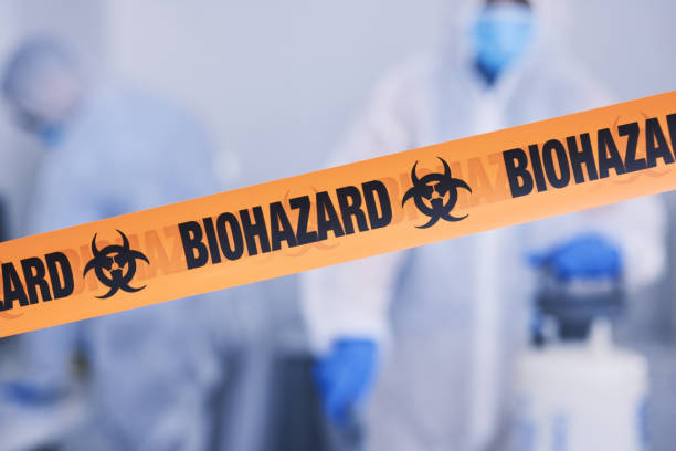 Professional Biohazard Cleanup technician working in Austwell, TX